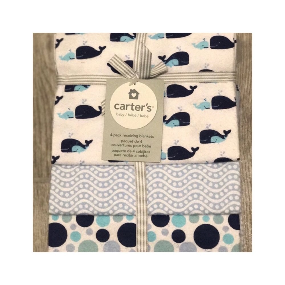 Carter's 4-Pack Receiving Blankets -- Never Used!